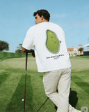 Golf Green Graphic Tee — “Time doesn’t exist here.” | Oversized Boxy Shirt